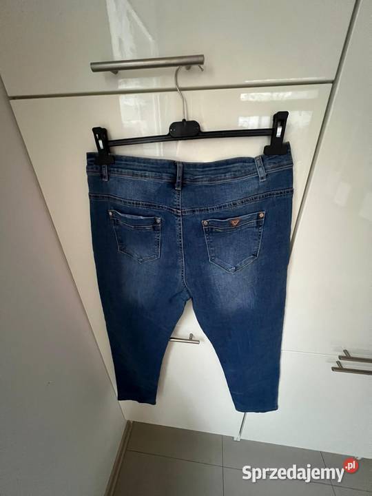 Wygodne niebieskie spodnie do kolan XL pomorskie Gdańsk