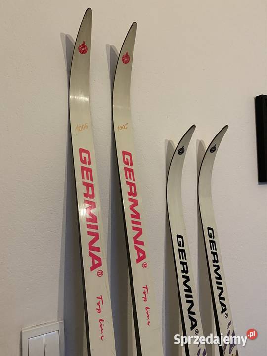 Narty biegowe Germina 2 pary kijki jedne mazowieckie Warszawa sprzedam
