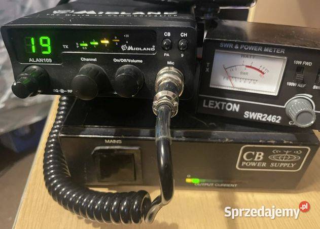 Cb radio Alan 109 Midland swr zasilacz 6a warmińsko-mazurskie sprzedam