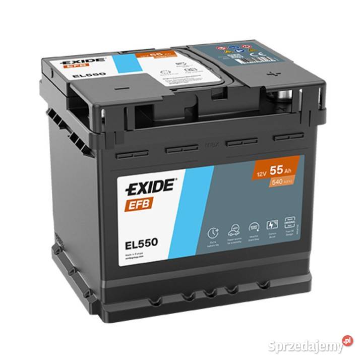 Akumulator 55Ah 540A Exide EL550 EFB P Zakopane