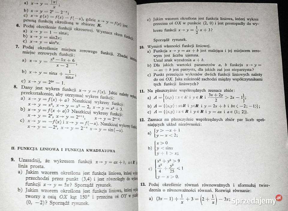 Zbiór pytań i zadań egzaminacyjnych z matematyki miękka Chełm