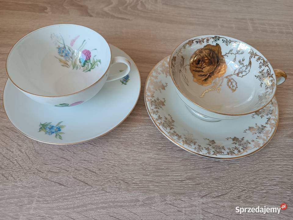 Duże porcelanowe filiżanki Porcelana i szkło małopolskie Gorlice sprzedam