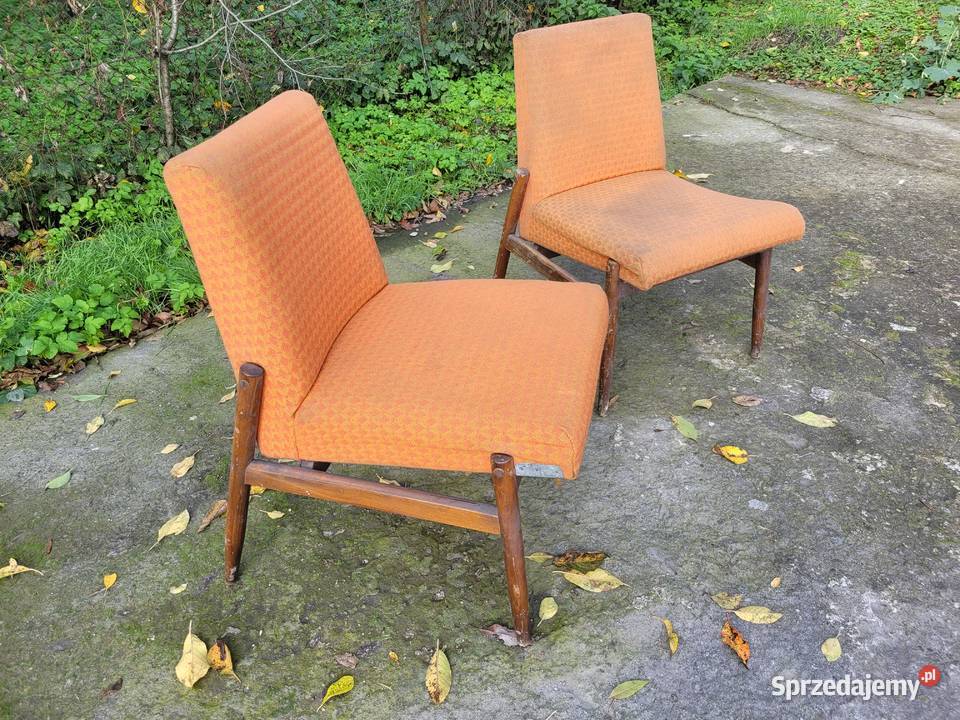 Stare fotele PRL celia 300227 do renowacji retro Jarosław sprzedam