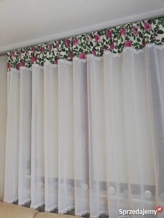 Firana długa biały