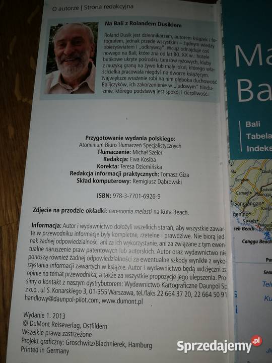 Sprzedam przewodnik Bali z mapą małopolskie Kraków