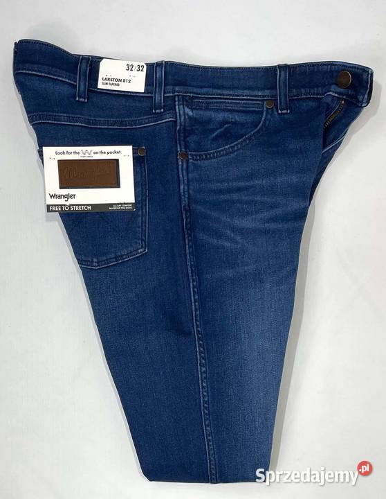 Spodnie męskie jeansy Wrangler Larston 812 Blue Lublin