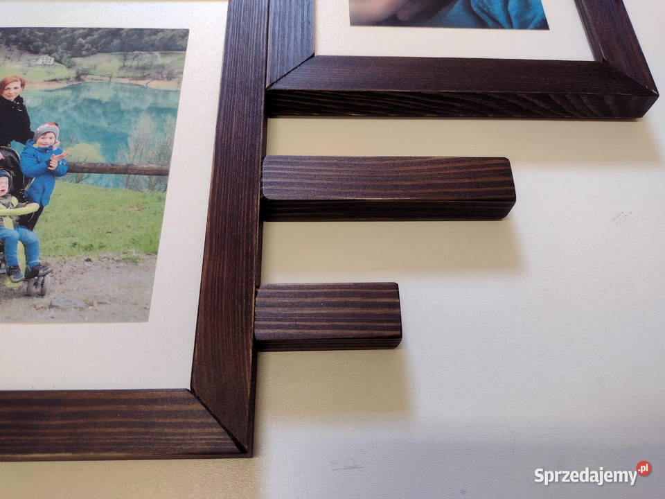 Drewniana Multirama Ramka na 6 zdjęć 15X21