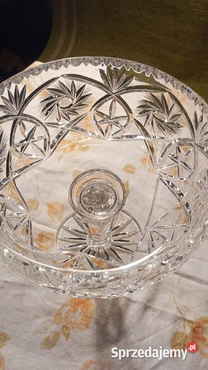 PIĘKNA PATERA KRYSZTAŁOWA NA NODZE Zielona Góra