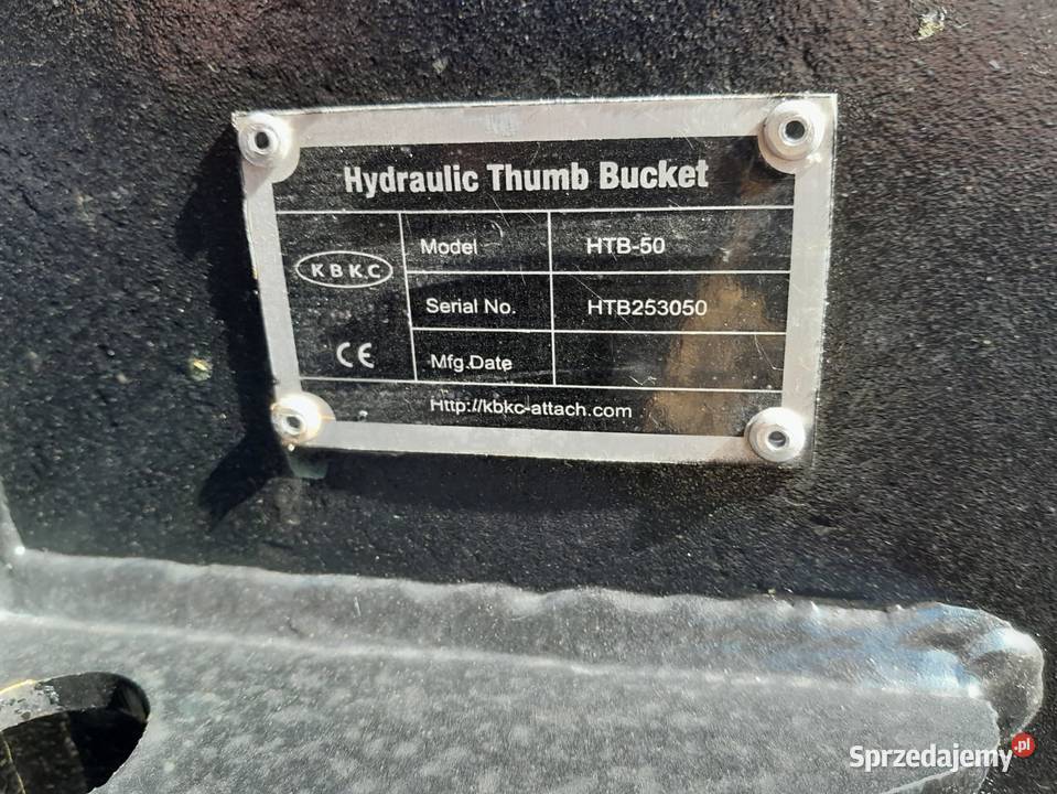 Łyżka hydrauliczna dociskowa z łapą pazurem Motoryzacja Maków Podhalański