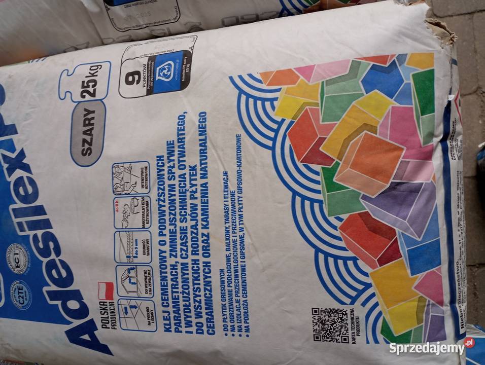 Okazja Mapei AdesilexP9 8Worków 2 worki FlexTop Kleje Dzierżoniów