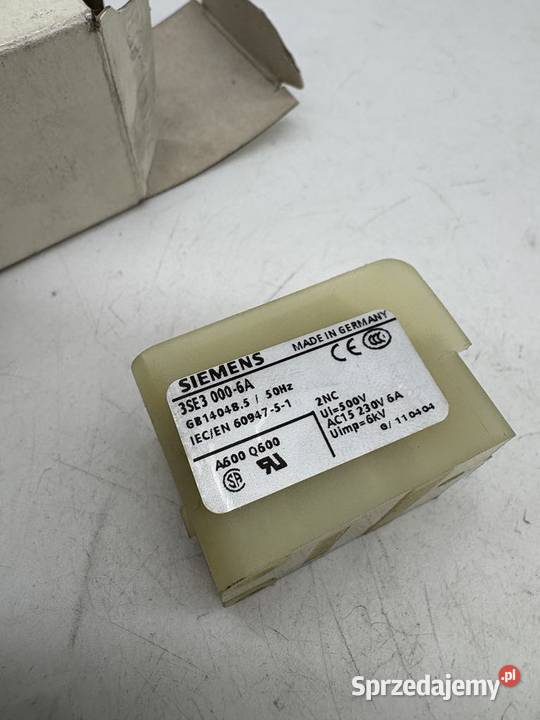 Siemens 3SE3 0006A Wyłącznik pozycyjny Pozostałe Biznes i Przemysł mazowieckie Warszawa