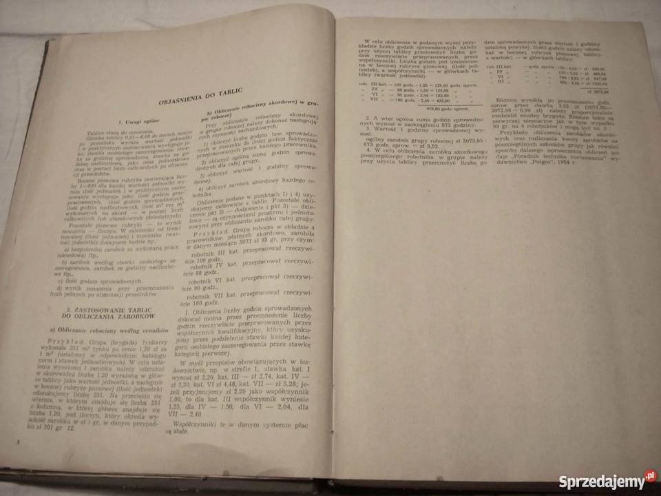 Polecki Tablice do obliczania zarobków Lesko sprzedam