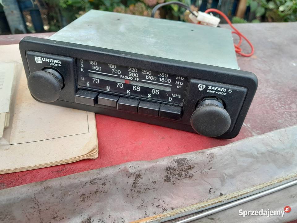 Radio Unitra Safari 5 z głośnikiem i dwie anteny Długosiodło