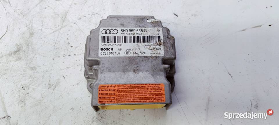 SENSOR PODUSZEK AIR BAG AUDI A4 B6 B7 8H0959655G Poduszki powietrzne śląskie Przystajń