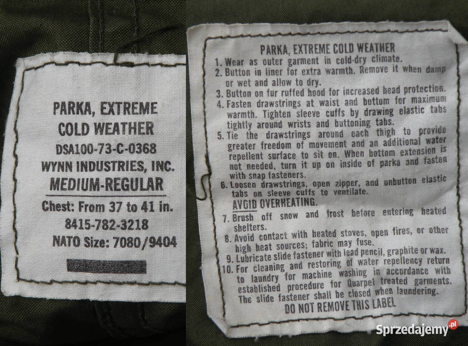 Parka m65 fishtail medium regular 73r dolnośląskie sprzedam