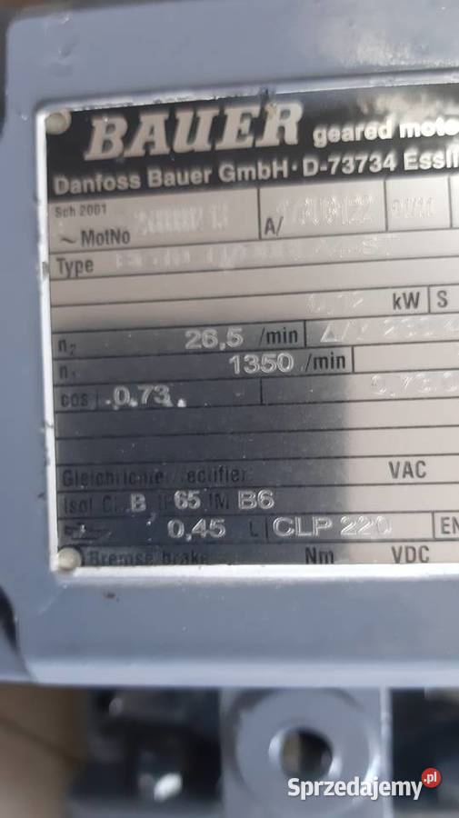 Motoreduktor 012 kW265 obr sprzedam