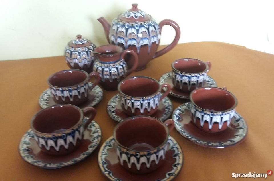 Serwis ceramiczny kawowy bułgarskiZestaw do kawy Akcesoria kuchenne łódzkie Łódź
