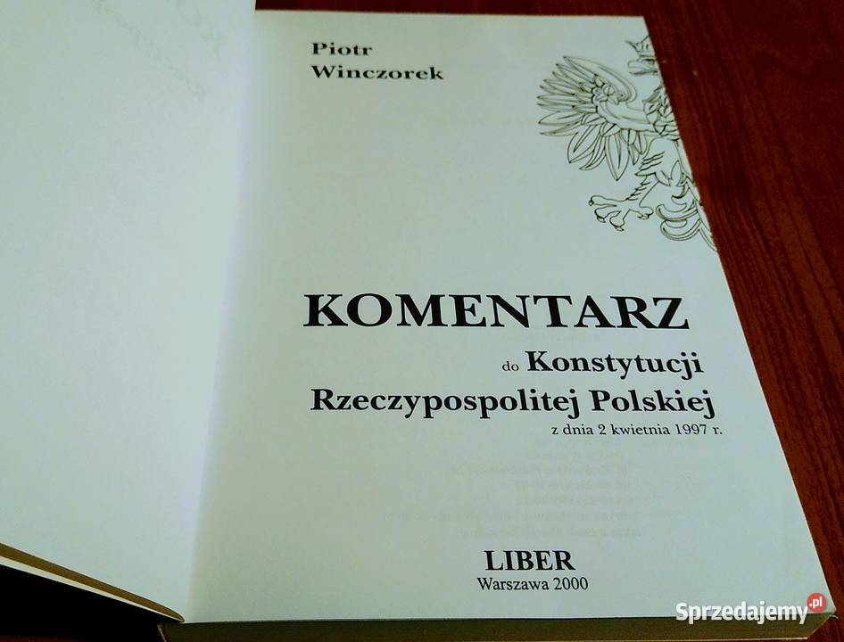 Komentarz do Konstytucji Rzeczypospolitej sprzedam