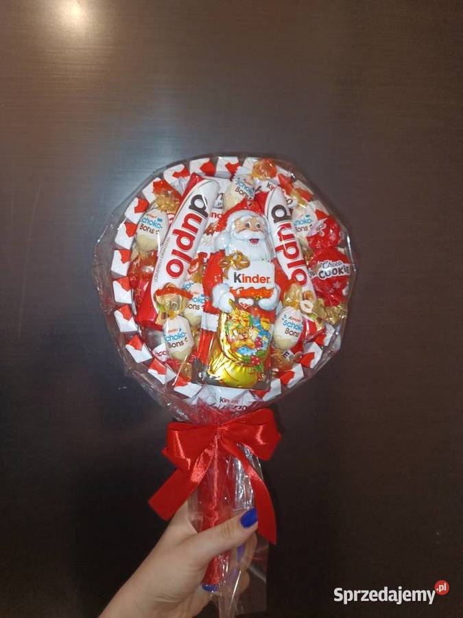 Słodki box Bukiet ze słodyczy Kinder Lizak na Zagórów sprzedam