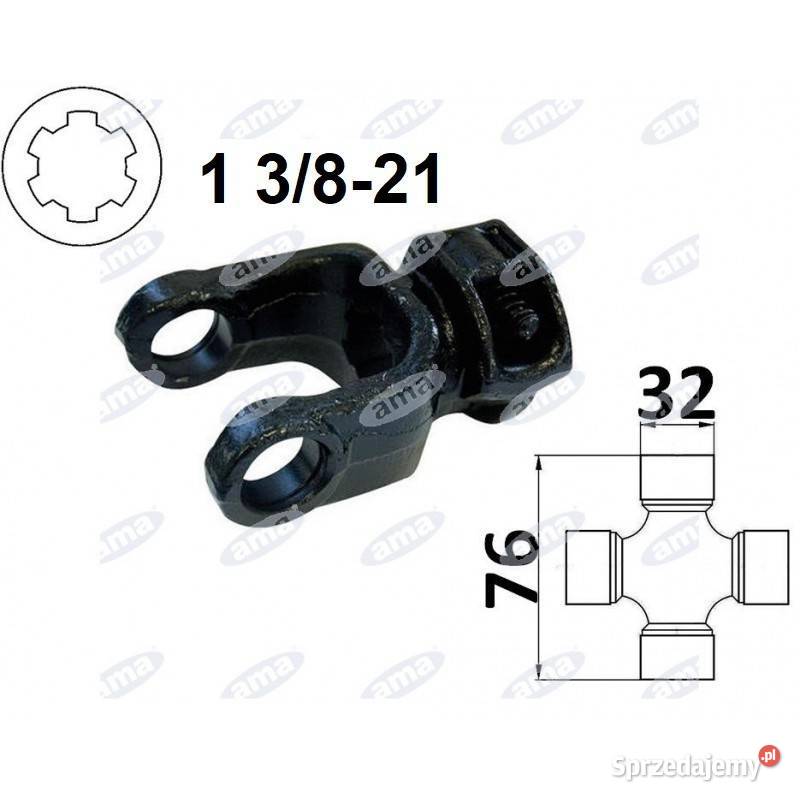 Widłak ciągnikowy 1 3821 na krzyżak 32x76mm