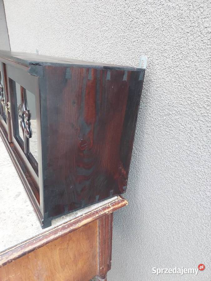 Stara szafka wisząca witrynka na drobiazgi Tczew