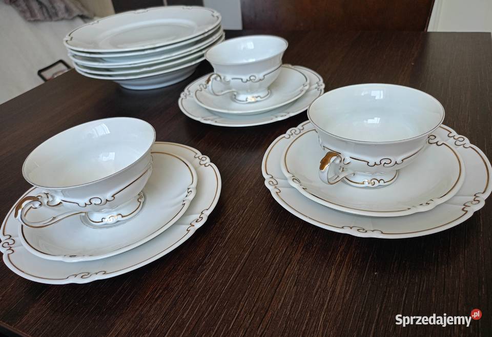 Szlachetna porcelana z lat 30 Jubileuszowa Drezdenko