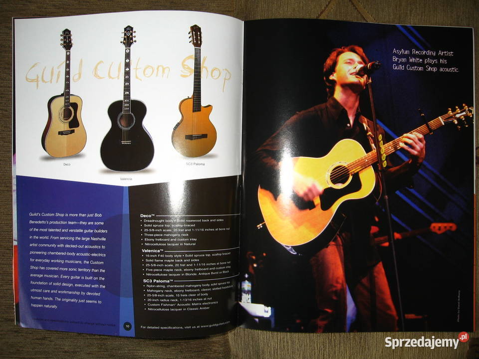 Guild Guitars 2000 catalog katalog gitar Kępice