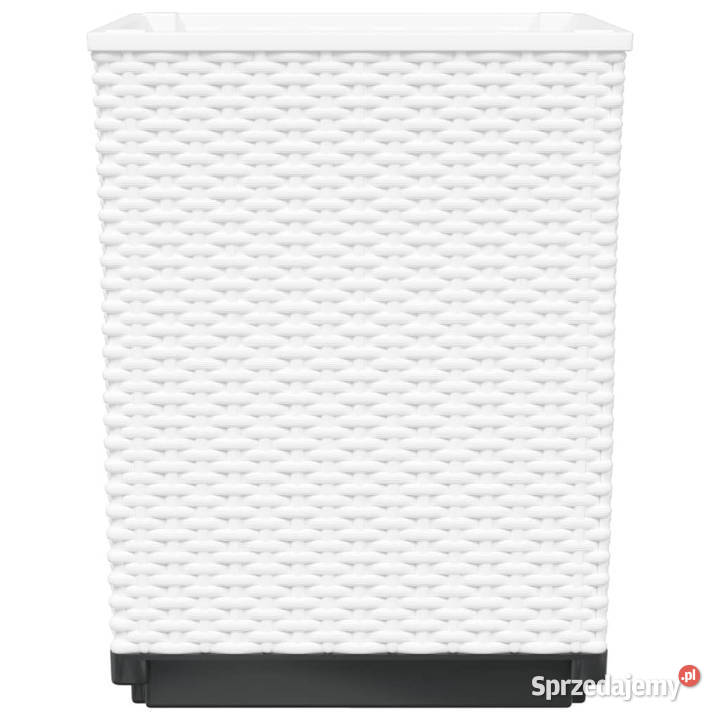 Donice 2 białe 30x30x37 polipropylen WM364183