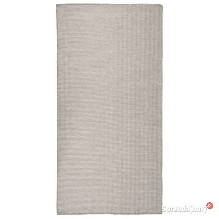 Dywan zewnętrzny o płaskim splocie 100x200 taupe sprzedam