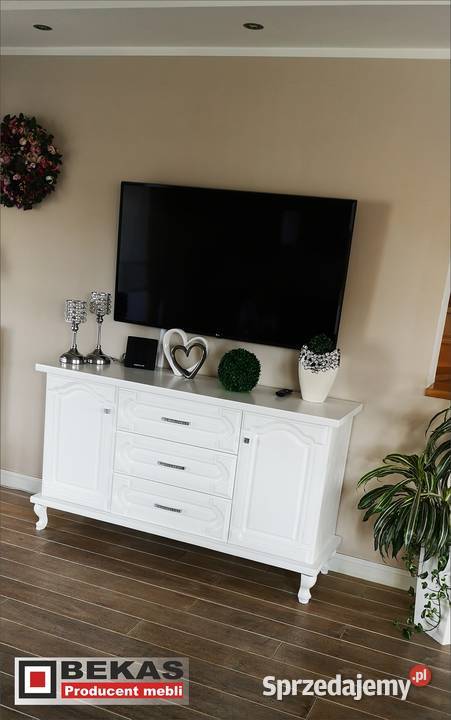 Stylowa Prowansalska Komoda 120 Londyn Dąb Biały wielkopolskie Gniezno