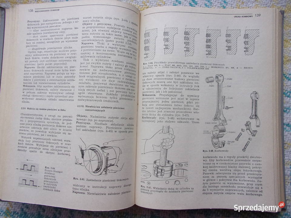 Książka Niedomagania samochodów Franciszek Warszawa