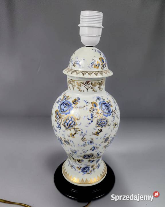 Porcelanowa lampa stołowa typ Ginger jar Limoges