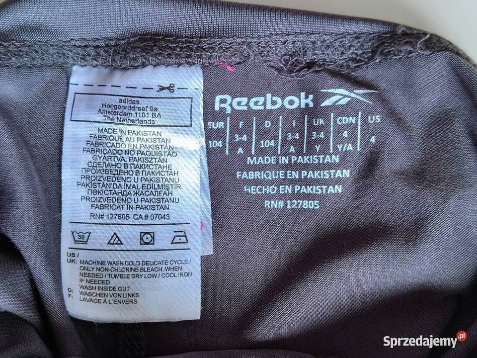 2 Pack sportowych legginsów getrów Reebok 104 Katowice