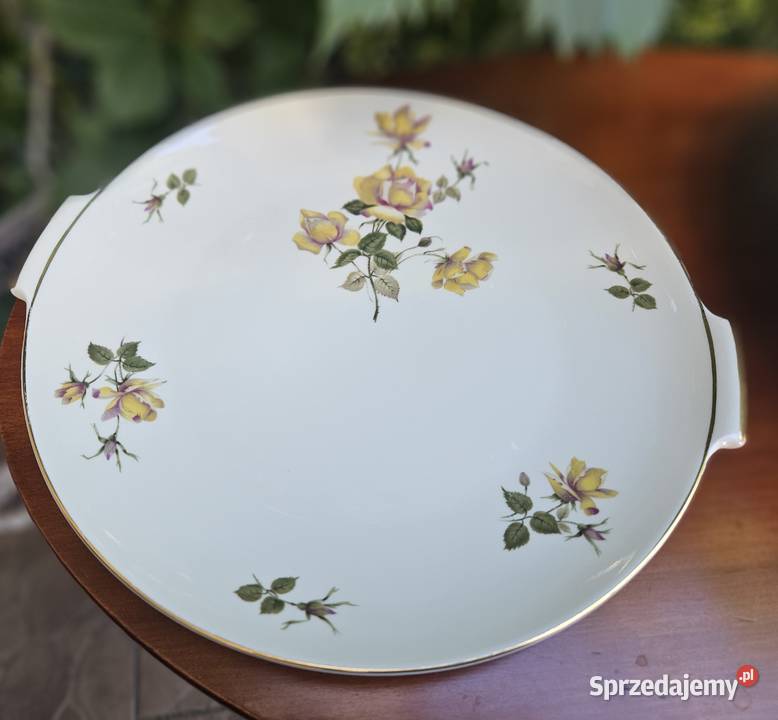 Rosenthal Aida 2 duże patery żółta róża Lublin