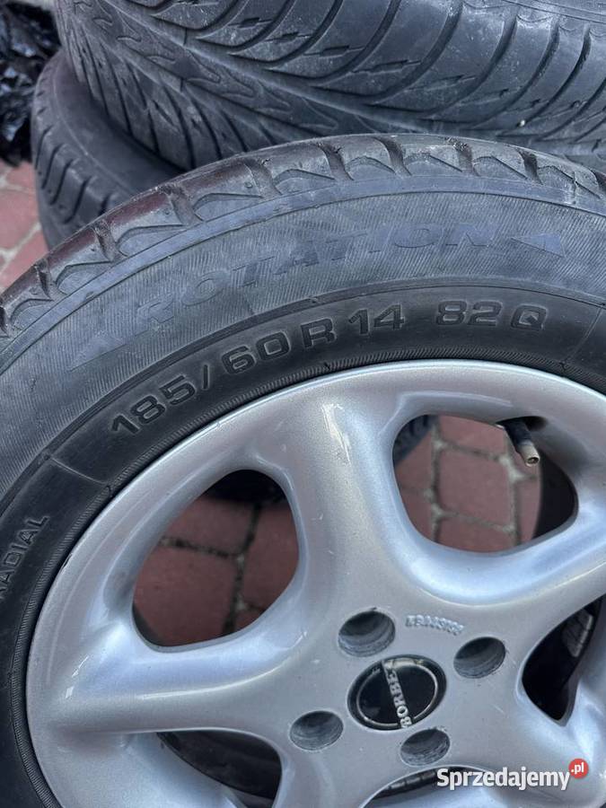 Sprzedam Felgi 5 ramienne BORBET 4x100 14 opony Nowa Sarzyna