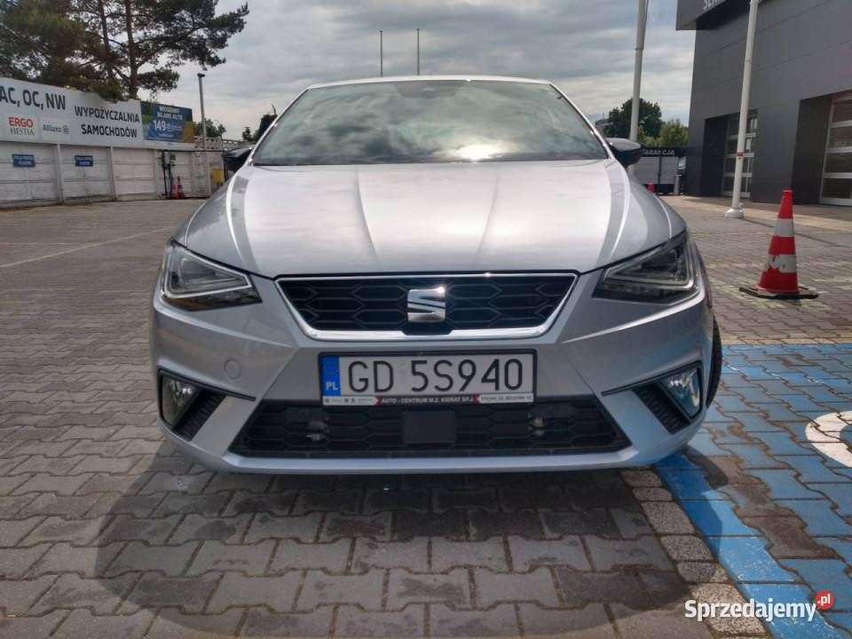 Seat Ibiza 10 TSI 115 led kamera cofania cyfrowe nieuszkodzony śląskie Tychy sprzedam