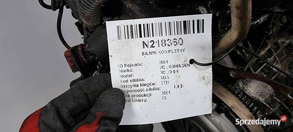 SILNIK SŁUPEK VOLKSWAGEN POLO 6N AUA 14 kujawsko-pomorskie