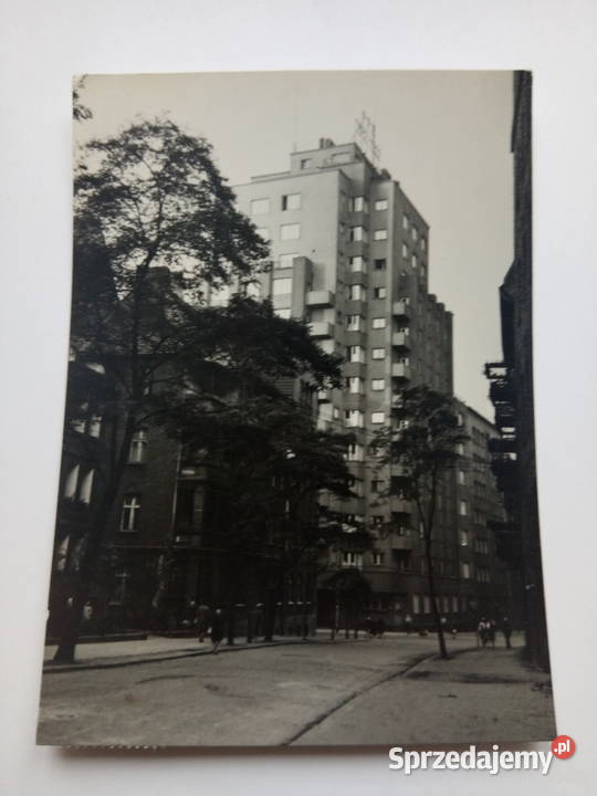 Pocztówka Katowice lata 70te PRLu Znaczek