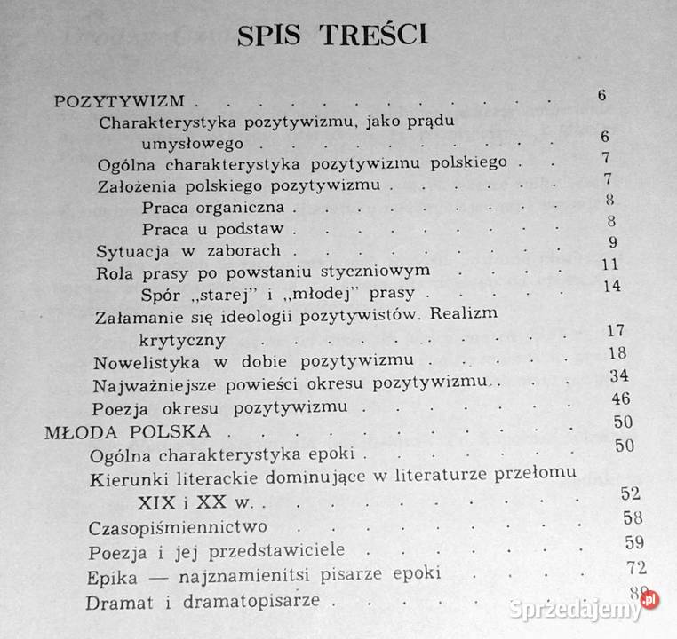 Pozytywizm Młoda Polska Ściągi Aniela Bonarek Chełm