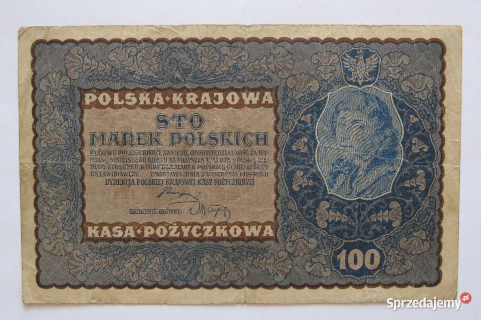 100 500 Marek Polskich 1919 zestaw 2 Dąbrowa Górnicza