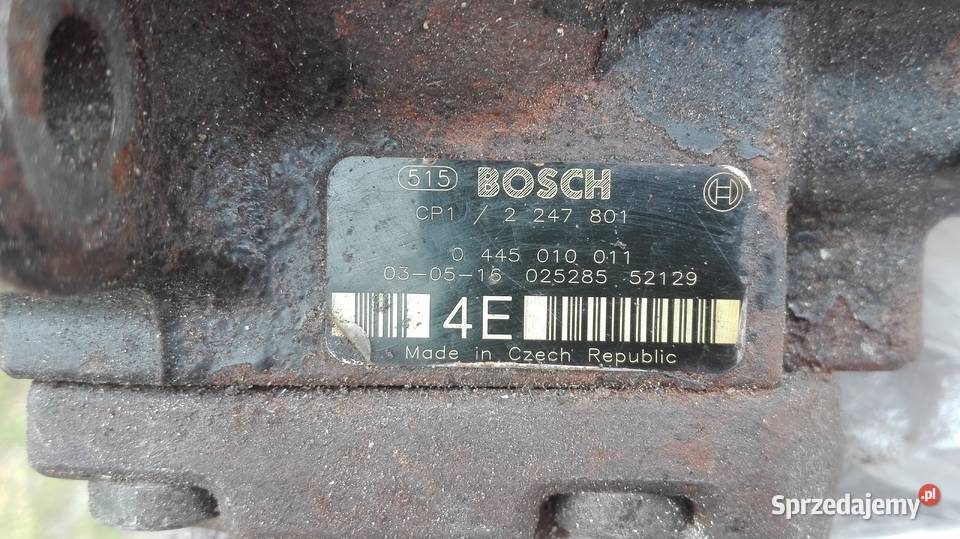 Pompa Bosch wysokiego ćiśnienia 0 445 010 011 Zbiersk sprzedam