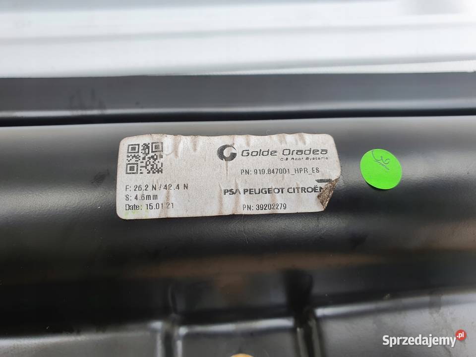 Corsa F 5D ROLETA PANORAMY SZYBERDACHU żaluzja Rudka