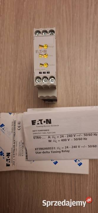 Sprzedam przekaźniki czasowe EATON typ ETR4 Części i akcesoria Łańcut