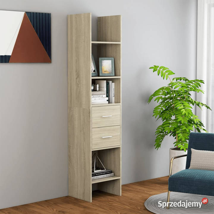 Regał na książki dąb sonoma 40x35x180 WM803419 Warszawa