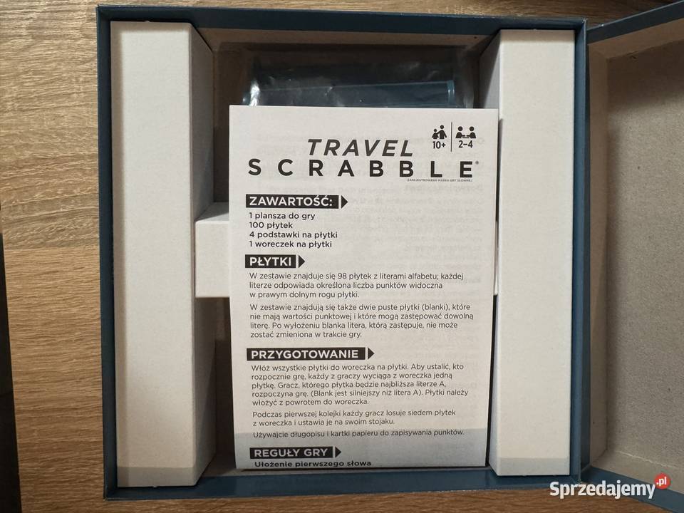 Travel Scrabble Mattel Wersja Podróżna 100 Lubin