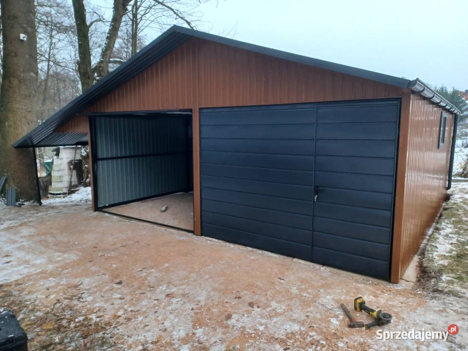 Garaż Blaszany DREWNOPODOBNY 9x6 Garaże Blaszane Jasło