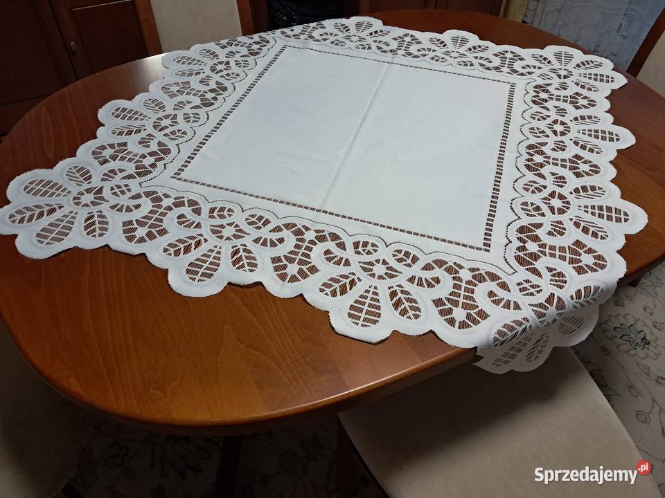 Serweta biała żakardowa 100x95 do sprzedania małopolskie