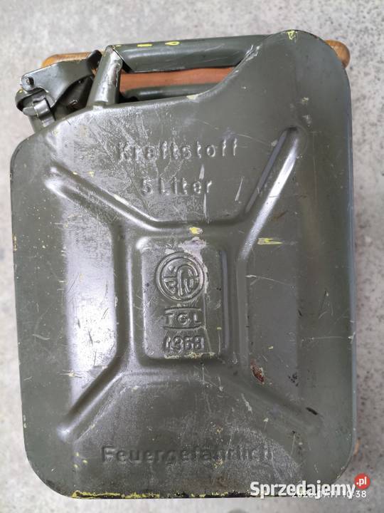 Zabytkowy Kanister Metalowy 5L NRD DDR TGL Lublin