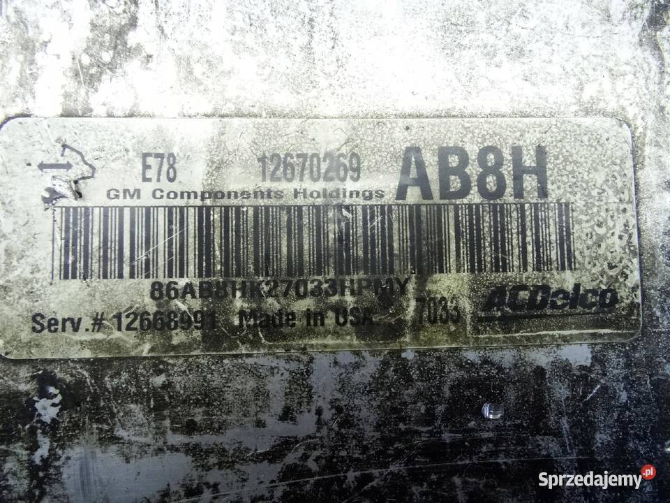 OPEL CORSA E STEROWNIK SILNIKA 12670269 AB8H Komputery Przemęt