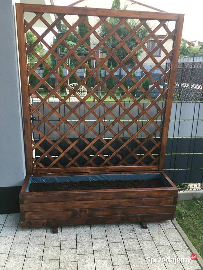 Donica ogrodowa z pergolą drewniana Wadowice